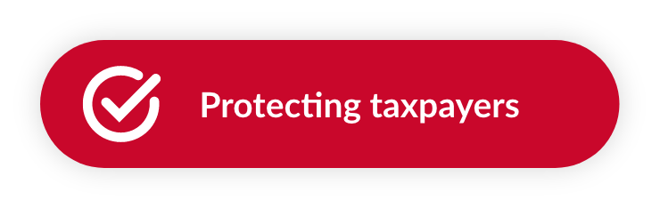 Protecting taxpayers
